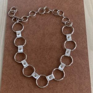 Elegant Silver Chain Link Belt